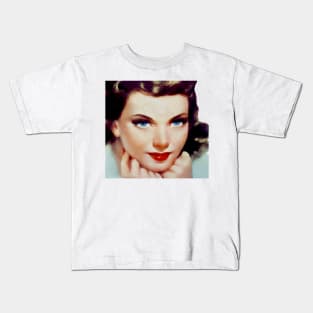 40's Woman's Face Kids T-Shirt